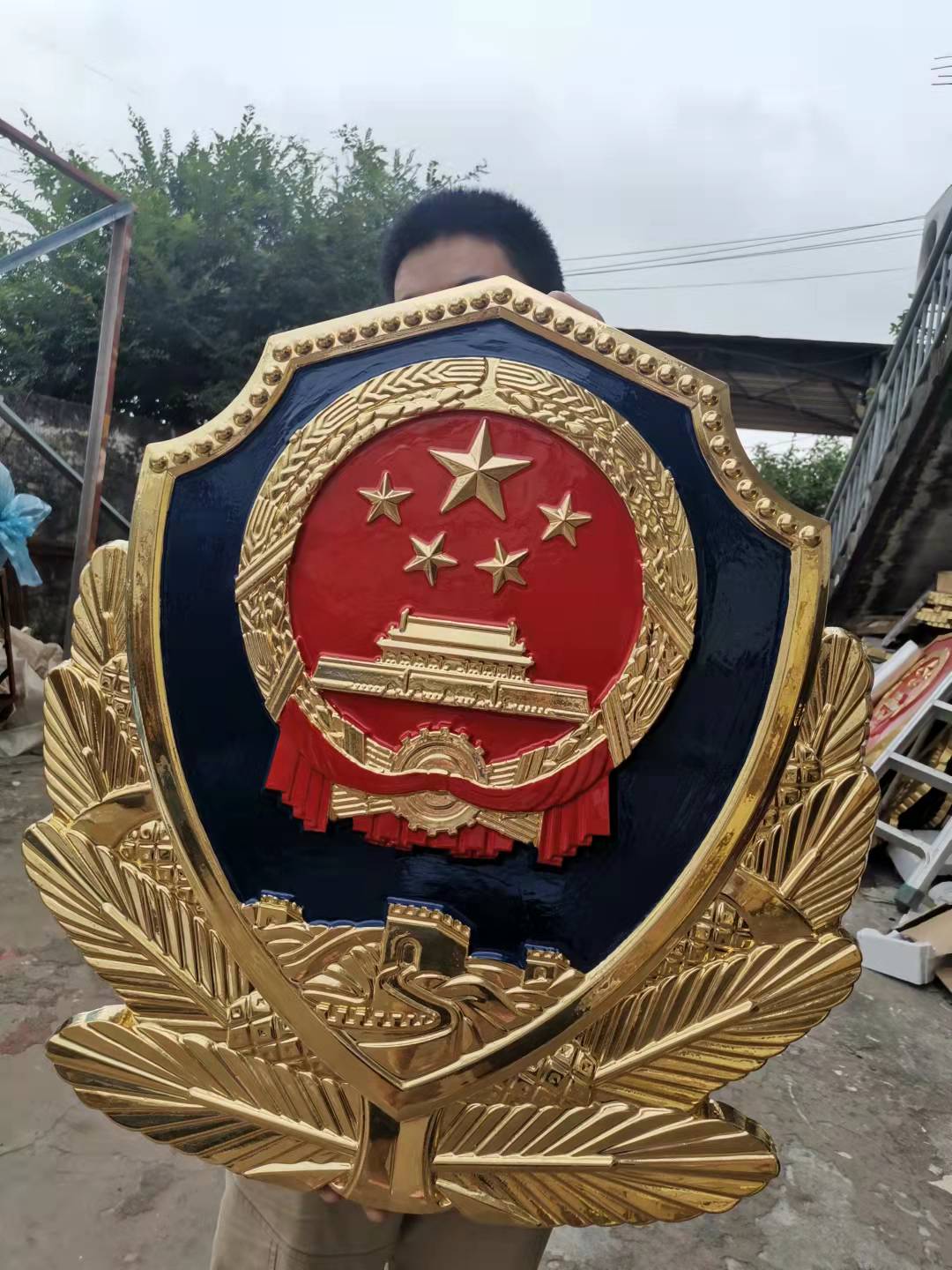 北京1米警徽制作